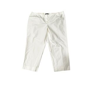 Lafayette 148 New York cropped white pant flawless 20W
